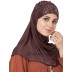 Jersey Instant Hijab - Coca Brown